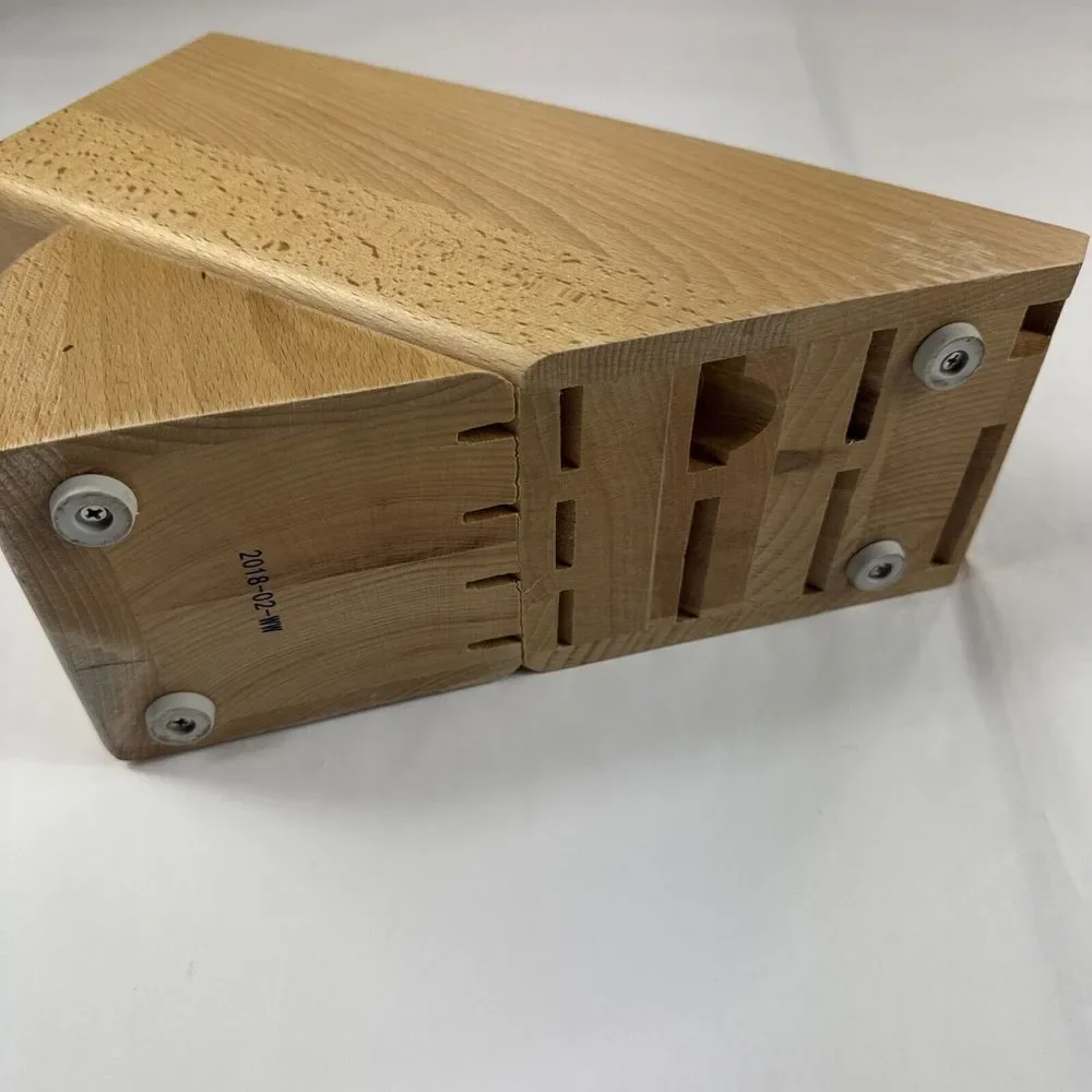 Wusthof Knife Block 13 Slot Wood Wüsthof Germany Natural Finish Kitchen Cook Cut